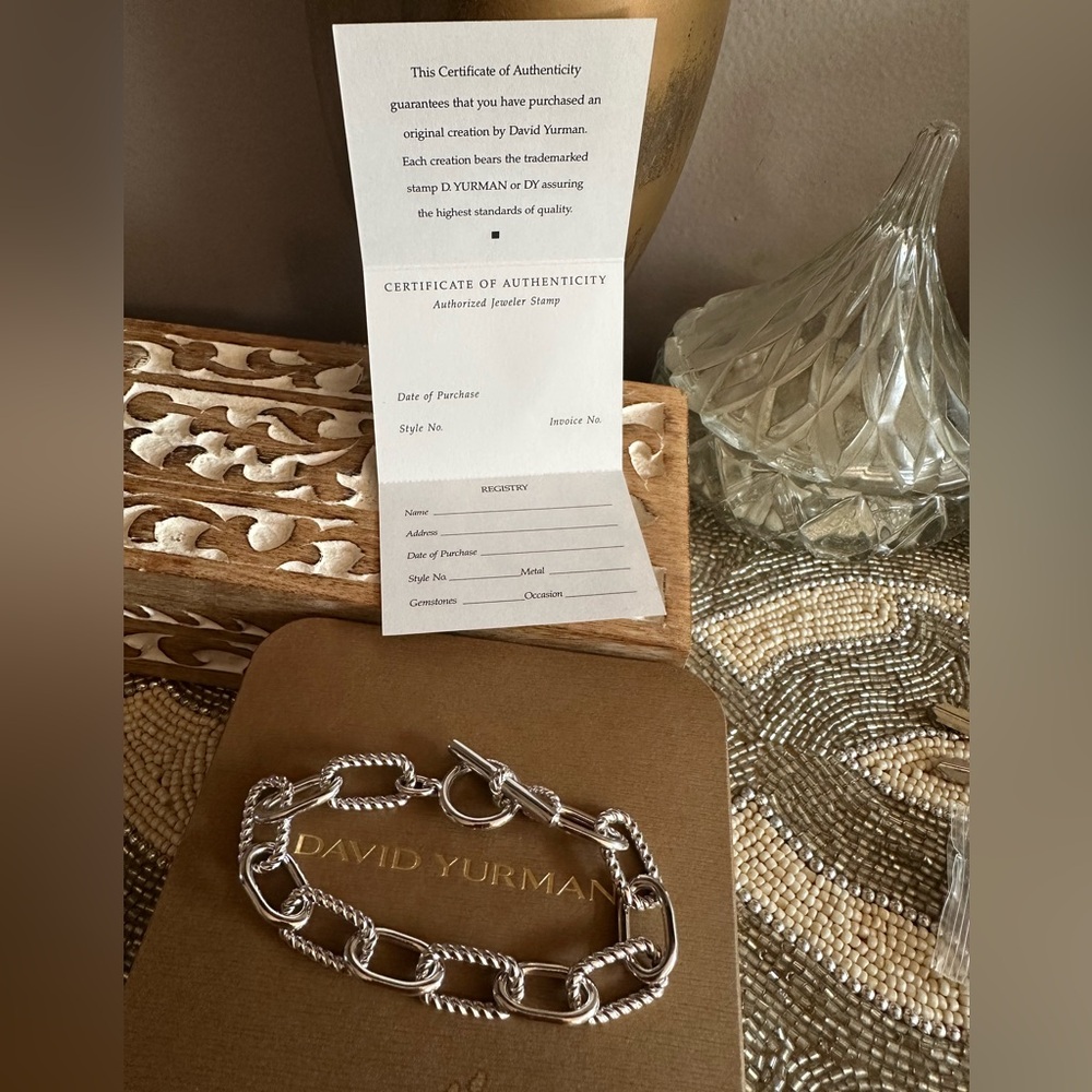 David Yurman Silver Chain Link Bracelet NWTB - Picture 13 of 16